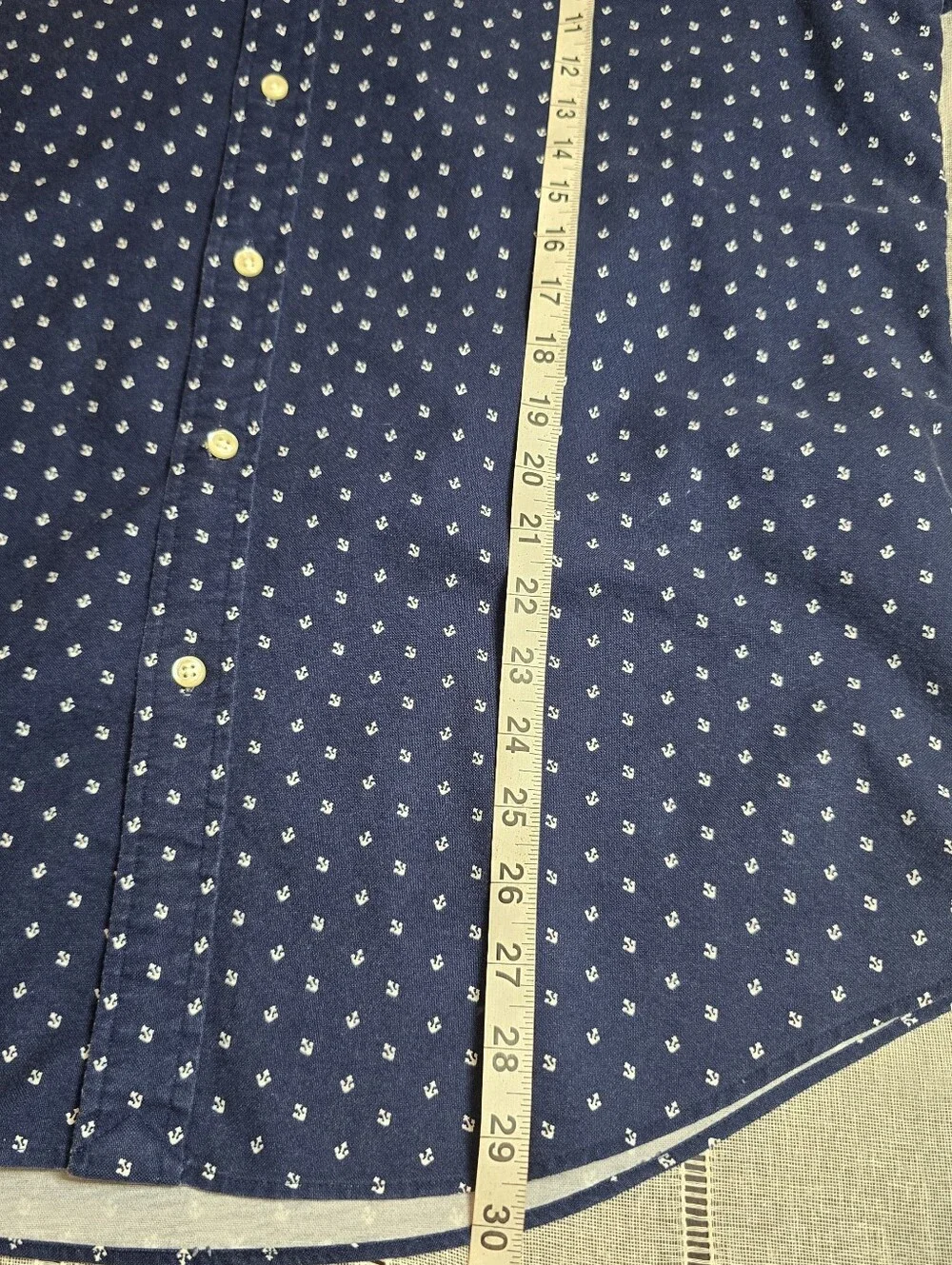 Polo Ralph Lauren Nautical Anchor  Button Down Shirt Large Nautical